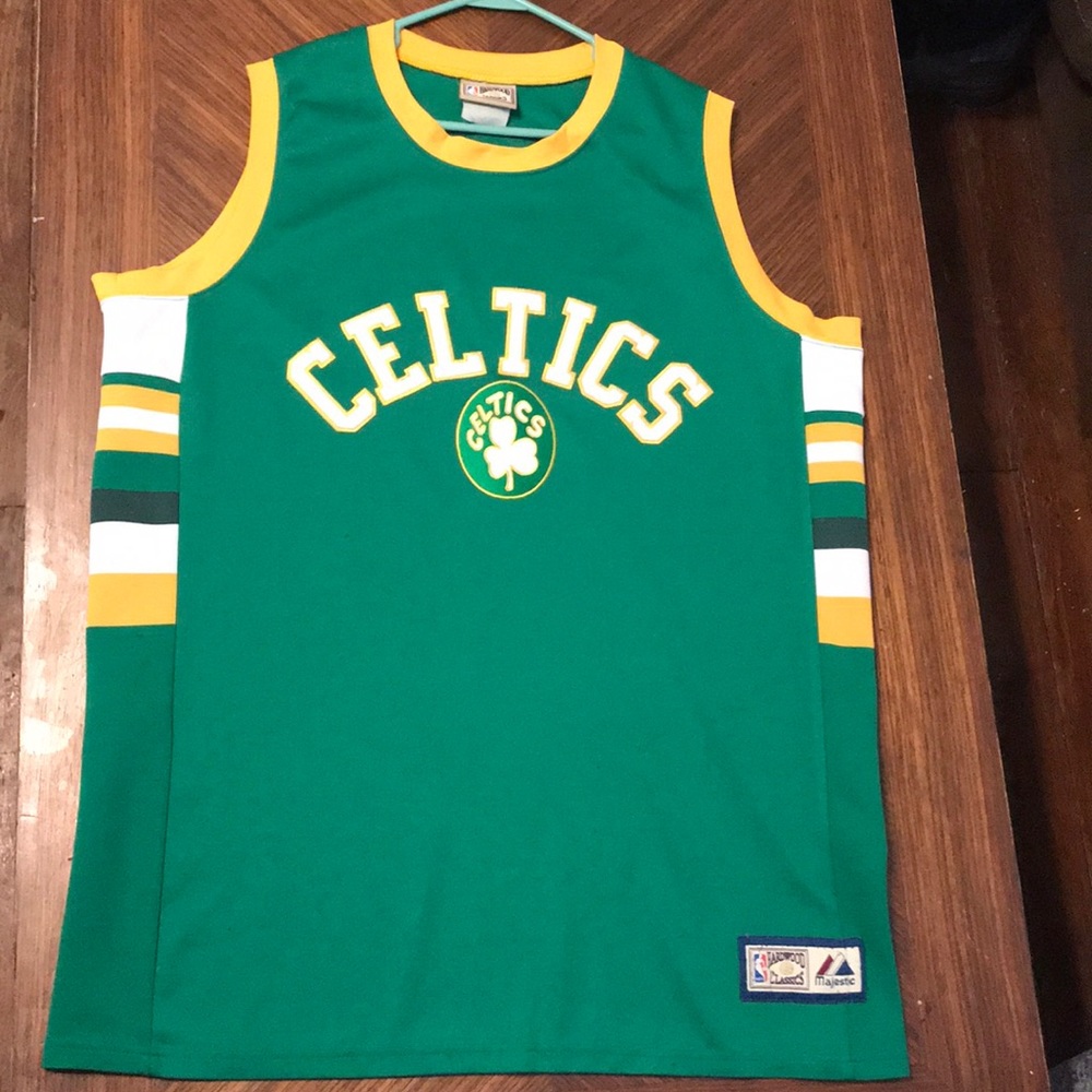 boston celtics majestic hardwood classics jersey